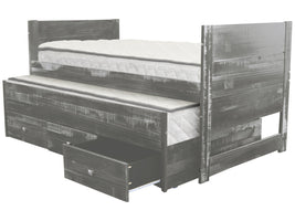 Bedz King Twin All in One Bed in Weathered Gray for only $349