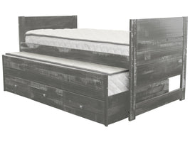 No two beds are alike with the unique weathered finish