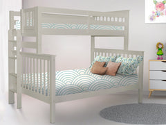 Enhance your kids bedroom with this Twin over Full Bunk Bed with End Ladder in Gray