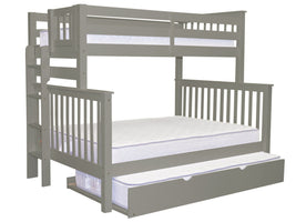 Bunk Bed Twin over Full End Ladder Gray + Trundle for only $749