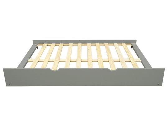 Gray full trundle for compatible Bedz King bunk beds
