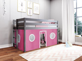 Low loft bed when you need that little extra space in the bedroom